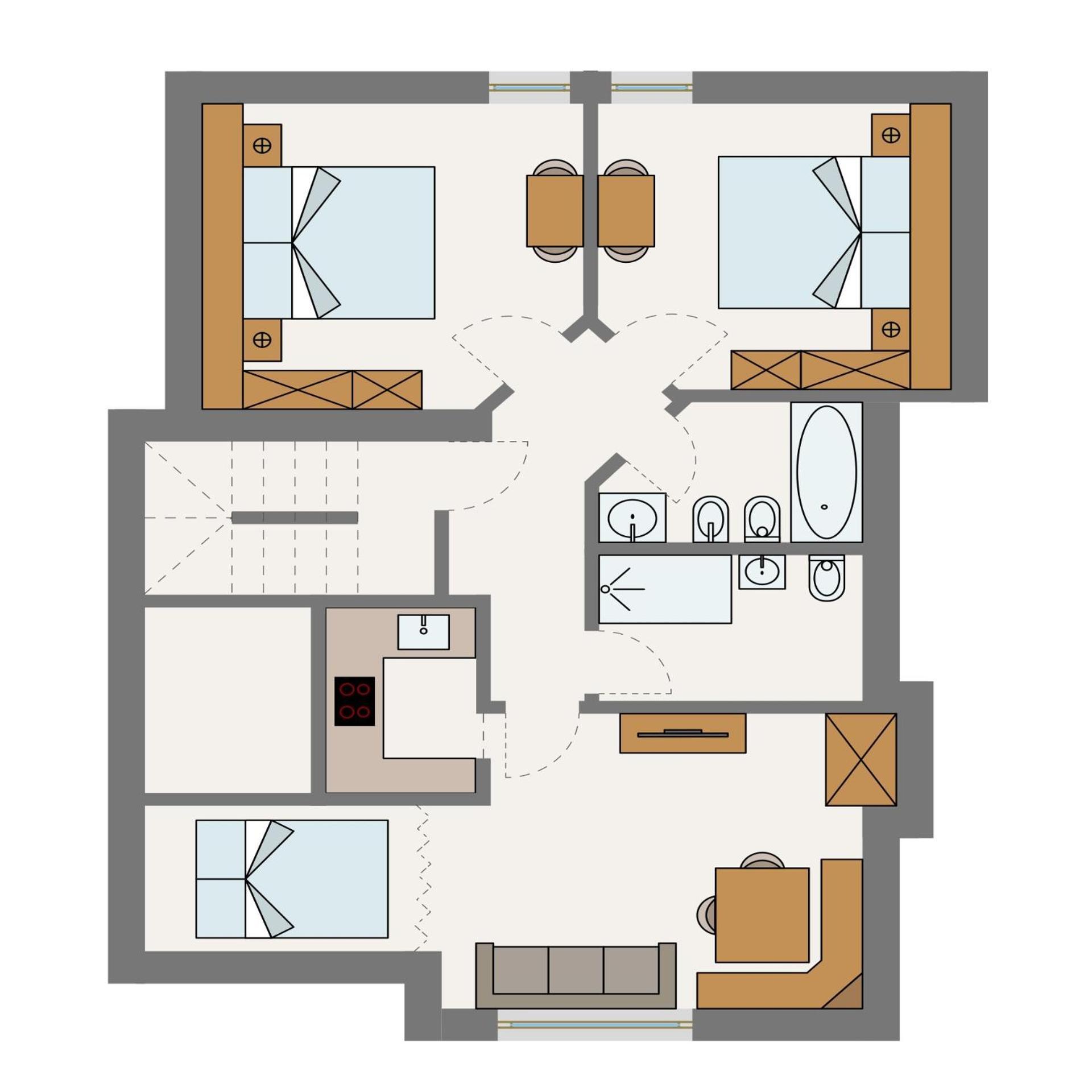 Apartment Ruiel Santa Cristina Val Gardena 外观 照片
