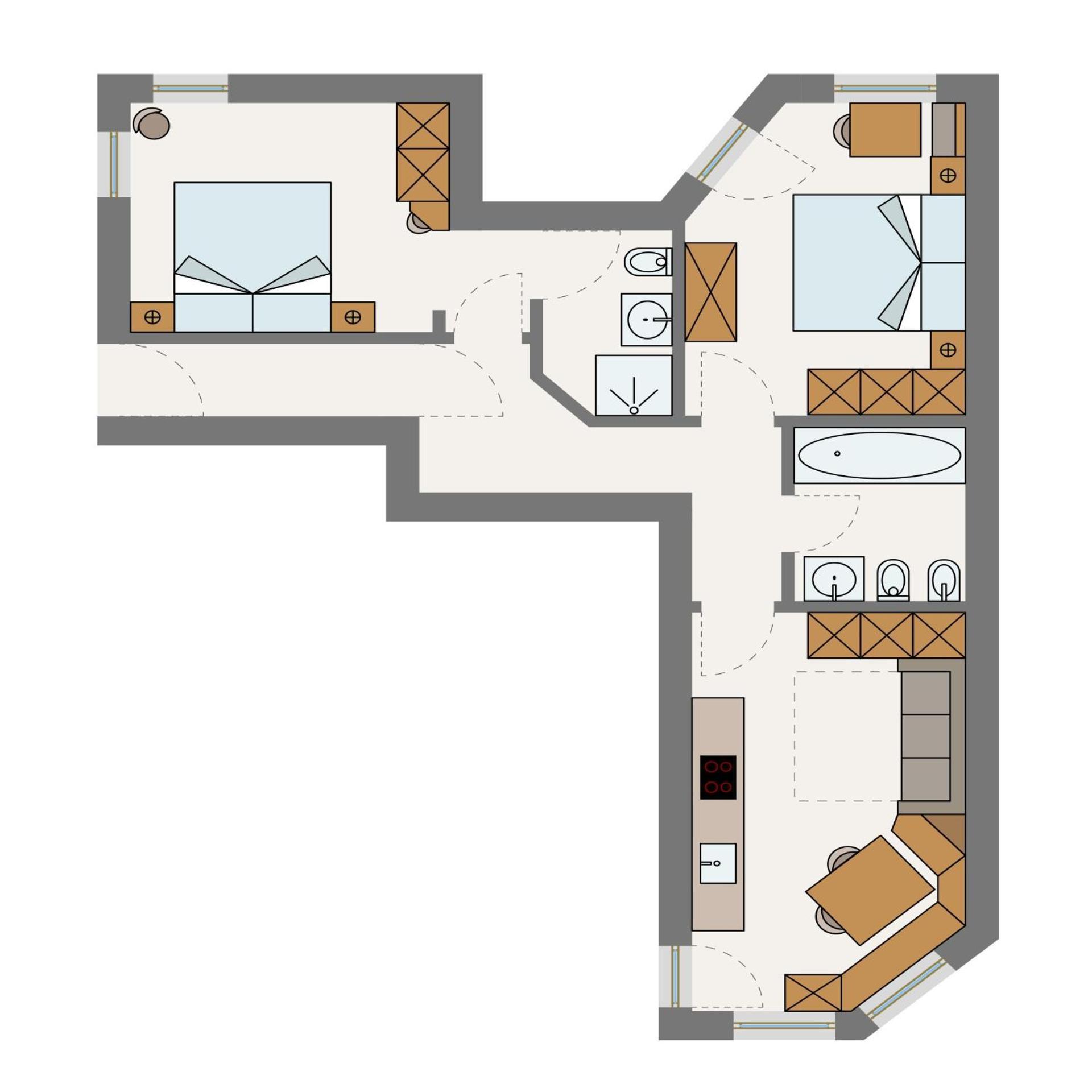 Apartment Ruiel Santa Cristina Val Gardena 外观 照片